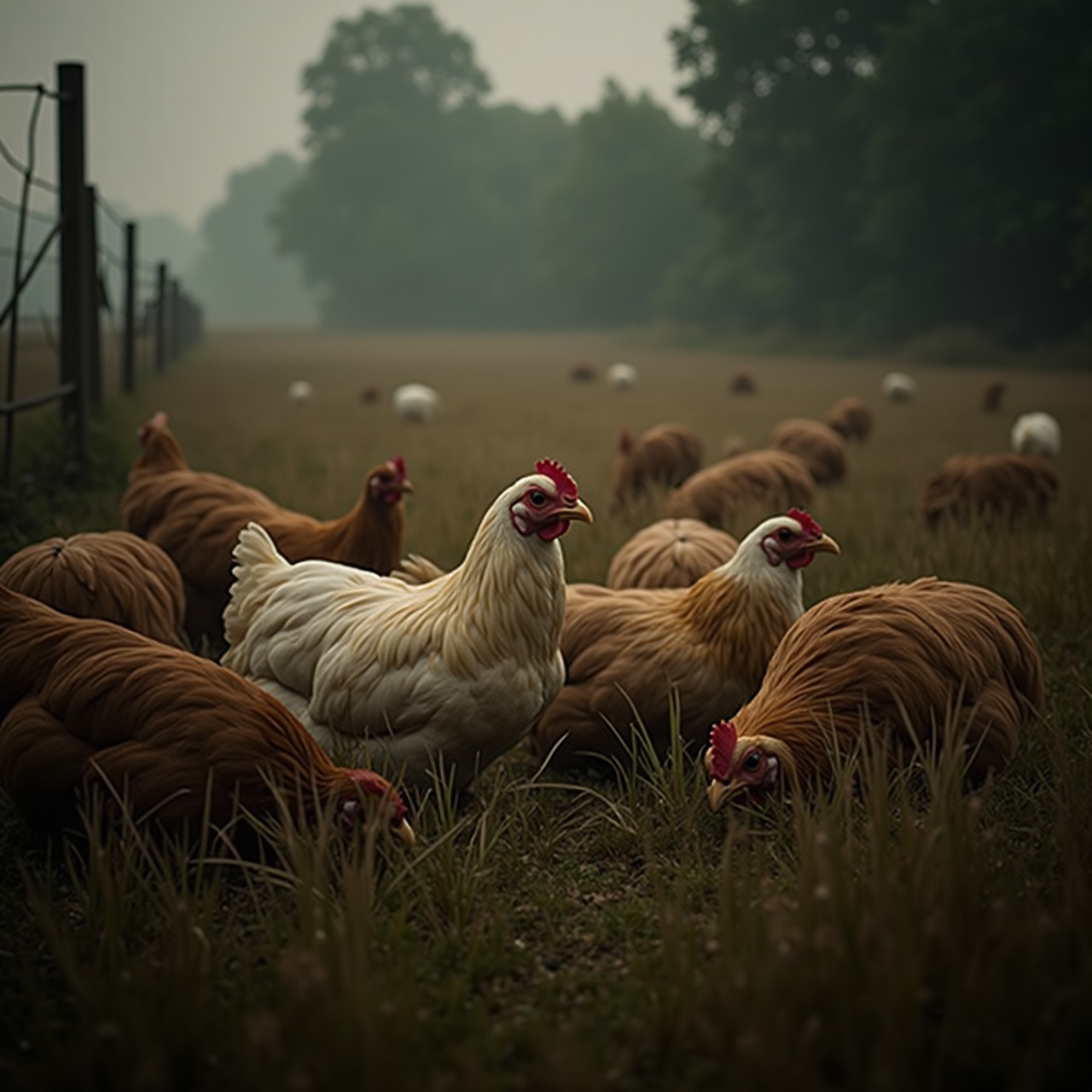 grazing animals in a pasture